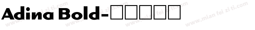 Adina Bold字体转换